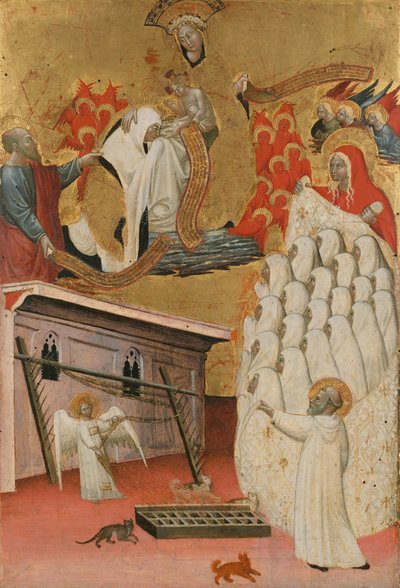 サンタ フランチェスカ ロマーナ 聖母の衣服 1445年。 作： Antonio del Massaro da Viterbo