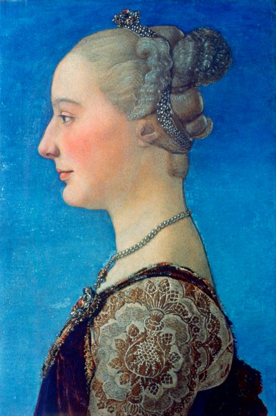 女性の肖像、c1453-1498 作： Antonio Pollaiuolo