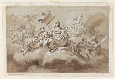 聖人に囲まれた聖母子 作： Antonio di Dominici