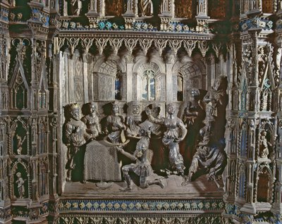 ヘロデの饗宴、サロメスダンス、アルジェントの祭壇、1478年（銀） 作： Antonio di Salvi