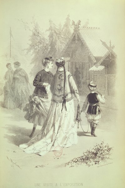 1867年のパリの万国博覧会への訪問 作： Antony Paul Emile Morlon