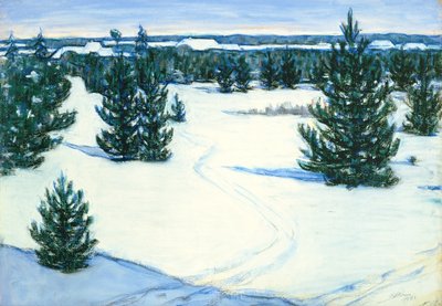冬の風景、1938 作： Ants Laikmaa