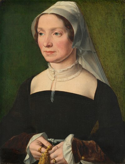 1543年、ド・ホンデコテール家の一員の妻。 作： Antwerp 16th Century