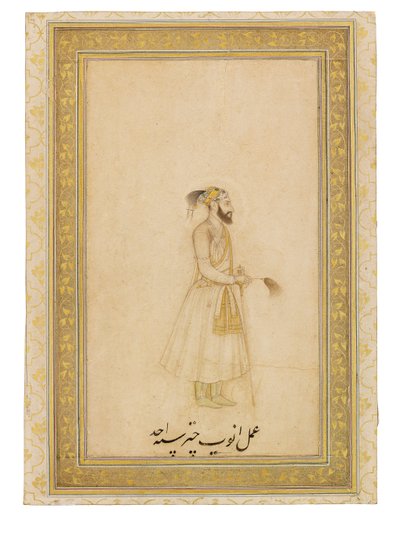 皇帝アウラングゼーブ、インドの肖像画 作： Anup Chattar