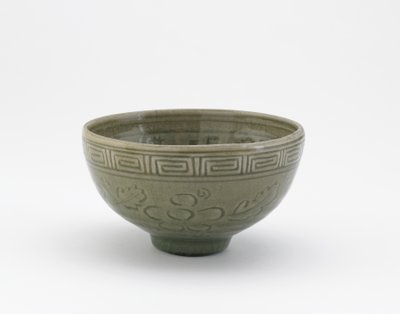 竜泉風の丼、茶碗（八）、19世紀初頭（青磁釉石器） 作： Aoki (attr. to) Mokubei