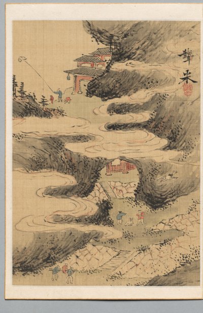 18世紀後半から19世紀初頭の子供たち。 作： Aoki Mokubei