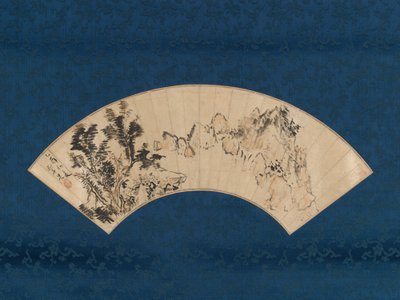 1825年、山の峡谷でお茶を準備する. 作： Aoki Mokubei