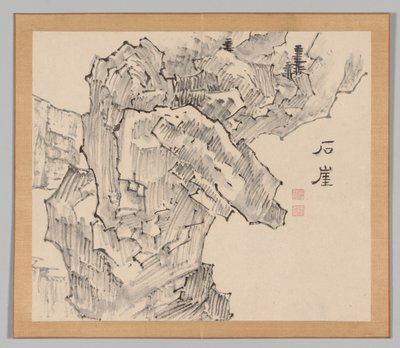 池野大河後の風景研究のダブルアルバム、第1巻、19世紀、18世紀。 作： Aoki Shukuya