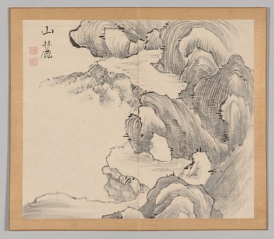 池野大河後の風景研究のダブルアルバム、第1巻、28世紀、18世紀。 作： Aoki Shukuya