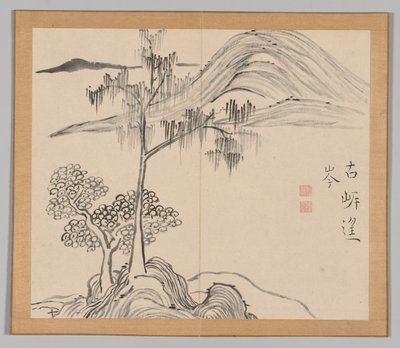 池野大河、18世紀36巻36巻後の風景研究のダブルアルバム。 作： Aoki Shukuya