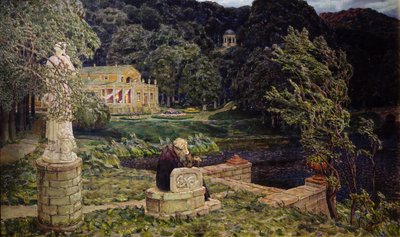 古い公園で。過去のすべて、1926 作： Apollinari Mikhailovich Vasnetsov