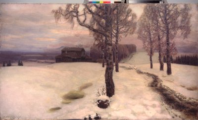 春の息吹 - Appolinari Mikhaylovich Vasnetsov (1856-1933) の絵画、キャンバスに油彩 作： Apollinari Mikhailovich Vasnetsov