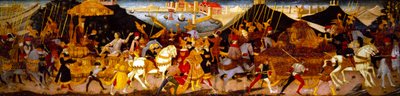 カッソーネ・パネル、カエサルの凱旋（パネル上） 作： Apollonio di Giovanni di Tommaso