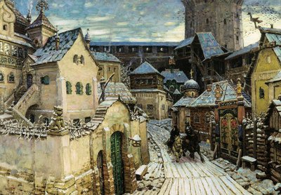 ヘラルド、クレムリンの朝、1913 年。 作： Appolinari Mikhaylovich Vasnetsov
