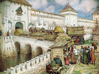 救世主キリスト橋の書店、1916 年。 作： Appolinari Mikhaylovich Vasnetsov