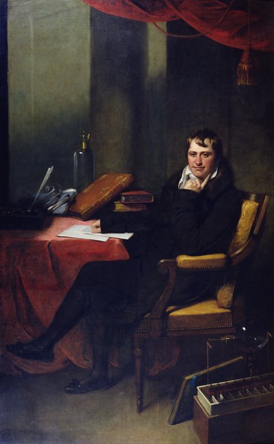 ハンフリー・デイビーの肖像（1778-1829） 作： Archer James Oliver