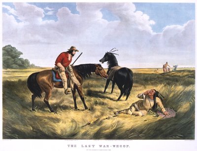 「最後の戦争フープ」、1834-1907 作： Archibald Campbell Tait