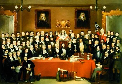 裁判官と陪審員の会、サイダーセラーにて 作： Archibald Henning