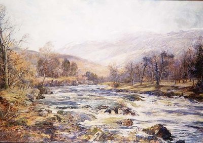 O川の冬の日差し、スコットランド 作： Archibald Kay