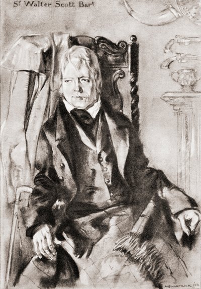 ウォルター・スコット卿 作： Archibald Standish Hartrick