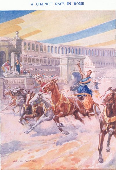 1925年のローマでの戦車レース 作： Archibald Webb