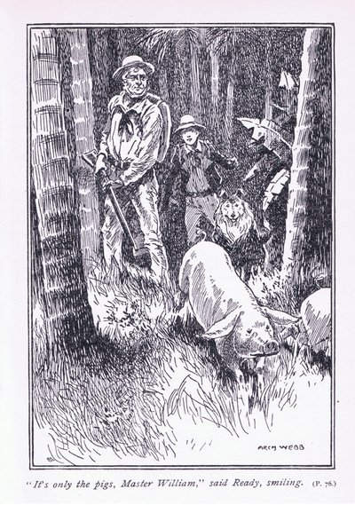 その唯一の豚、マスターウィリアムは、レディ、1900年代 作： Archibald Webb