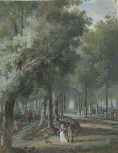 公園のハイカー 作： Arie Lamme