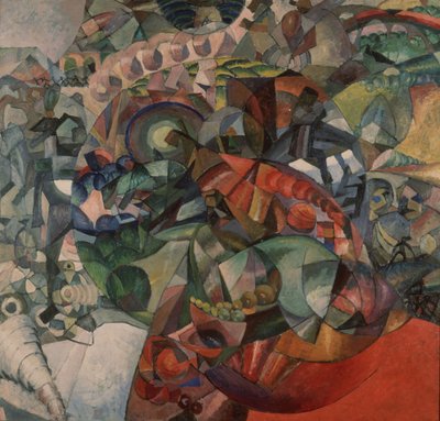 1812年、1912年の愛国心が強い戦争の寓意 作： Aristarkh Vasilievic Lentulov