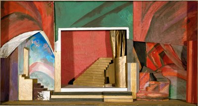 ルービンシュタインのオペラ『悪魔』の装飾マケット（木、厚紙、テキスタイル、ガッシュ） 作： アリスターフ・ヴァシリエビッチ・レントゥロフ