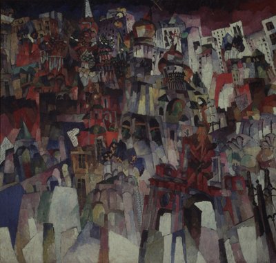 モスクワ、1913 作： Aristarkh Vasilievic Lentulov