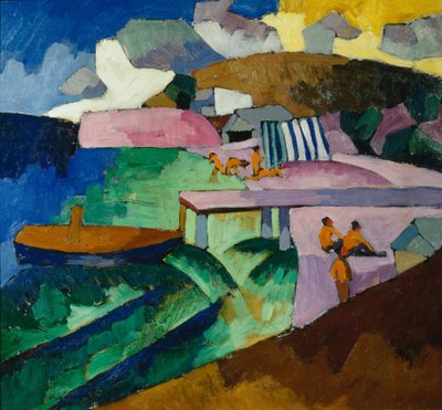 海岸、1912 作： Aristarkh Vasilievic Lentulov