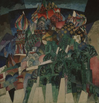 バジル大聖堂、1913 作： Aristarkh Vasilievic Lentulov