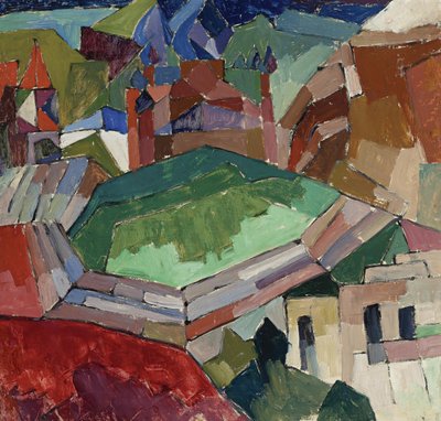 ロシア南部の町、1914年〜1916年 作： Aristarkh Vasilievic Lentulov