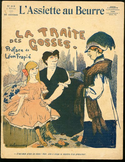 The Butter Plate」306号の表紙、Satirique en Colours 作： Aristide Delannoy