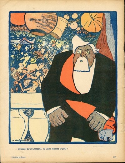 The Butter Plate, 328番, カラフルな風刺 作： Aristide Delannoy