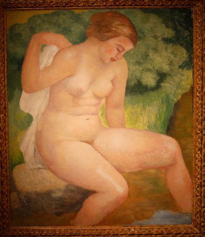木立の水浴、1931年頃（木に油彩） 作： Aristide Maillol