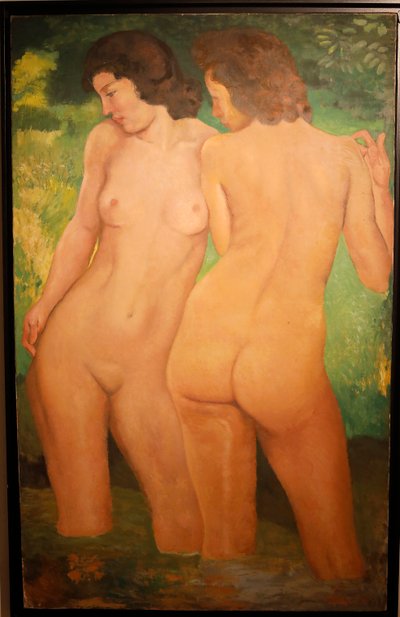 姉妹の入浴、1940年頃（キャンバスに油彩） 作： Aristide Maillol