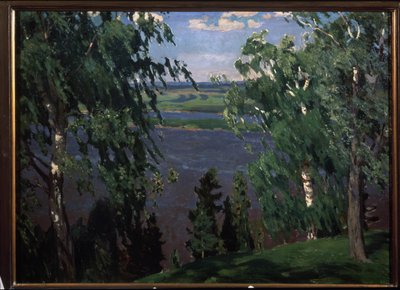 グリーンノイズ。 Arkadi（Arkady）Alexandrovich Rylov（1870-1939）による絵画、キャンバスに油彩 作： Arkadij Aleksandrovic Rylov