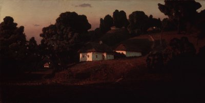 1878年のウクライナの夜 作： Arkhip Ivanovich Kuindzhi