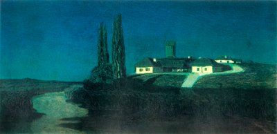 ウクライナの夜、1876年、1965年。 作： Arkhip Ivanovich Kuindzhi