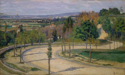 パリの周辺、1875年。 作： Armand Guillaumin