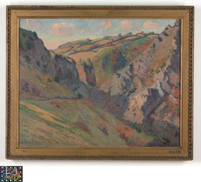 ポンギボー近郊のプリュナルの洞窟（オーヴェルニュ地方） 作： Armand Guillaumin