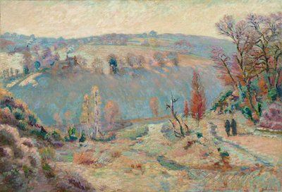 シャロー橋のセデルの谷: 白い霜 作： Armand Guillaumin
