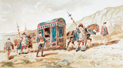 16世紀の貴族の馬が引くリッター 作： Armand Jean Heins