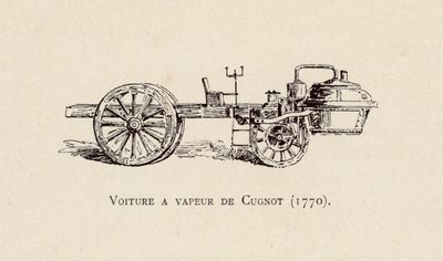 キュニョーの蒸気機関車 作： Armand Jean Heins