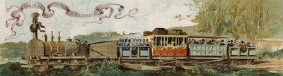 ブリュッセルからベルギーのメッヘレンへの最初の列車、1835年 作： Armand Jean Heins