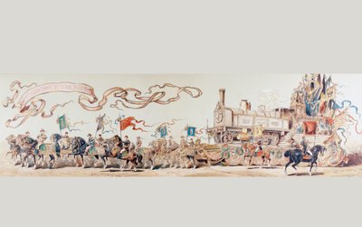 1835年から1885年、1886年にベルギーの鉄道システムの50年を祝う写真 作： Armand Jean Heins