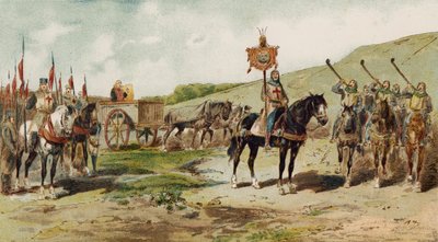 戦車とリタスの送風機、十字軍の時代、11世紀 作： Armand Jean Heins
