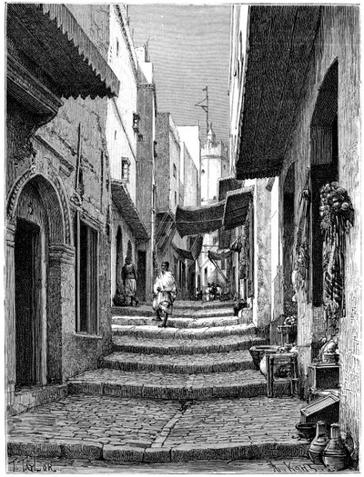 旧市街、アルジェ、c1890 作： Armand Kohl