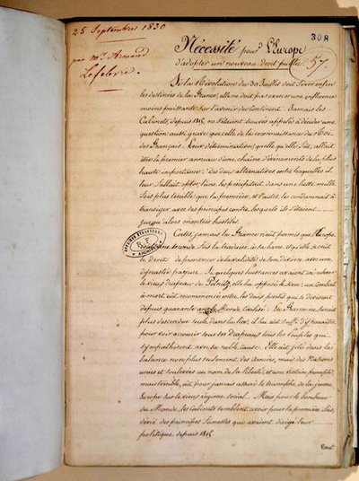 欧州が新しい公法を採択する必要性に関する覚書 作： Armand Lefebvre